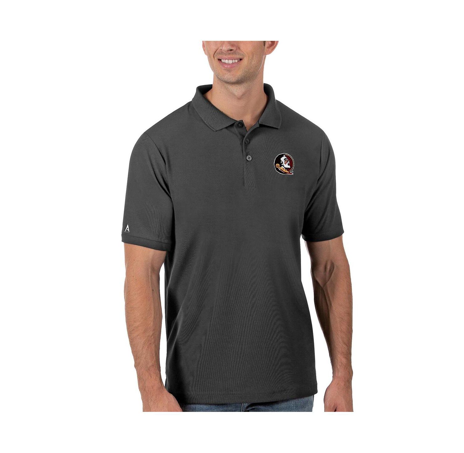 Men's Anthracite Florida State Seminoles Legacy Pique Polo
