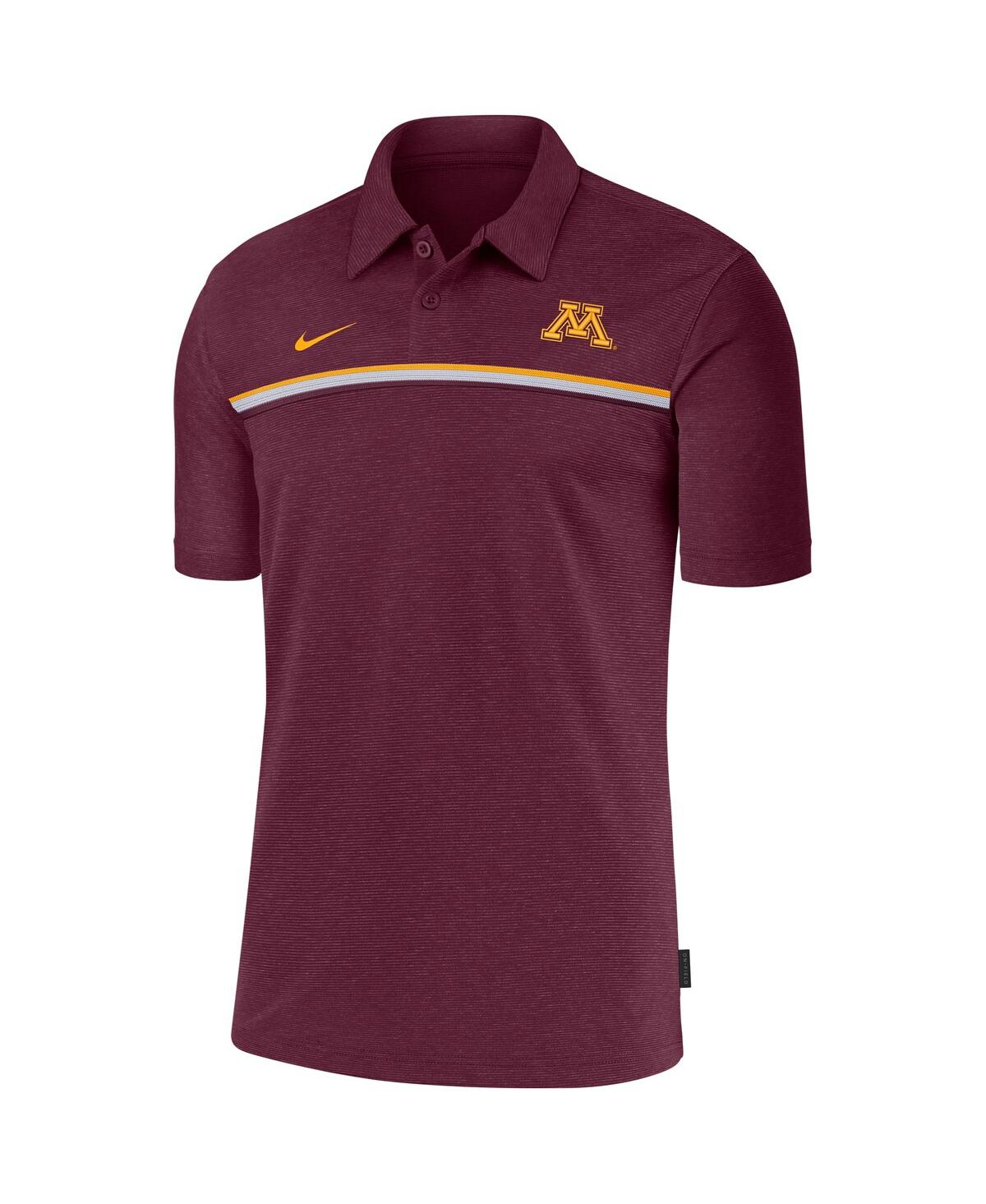 Nike Men's Maroon Minnesota Golden Gophers 2020 Early Season Coaches Performance Polo In Burgundy