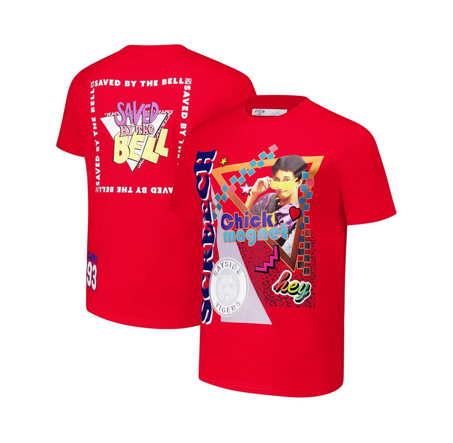 Men's Red Saved by the Bell Screech T-Shirt