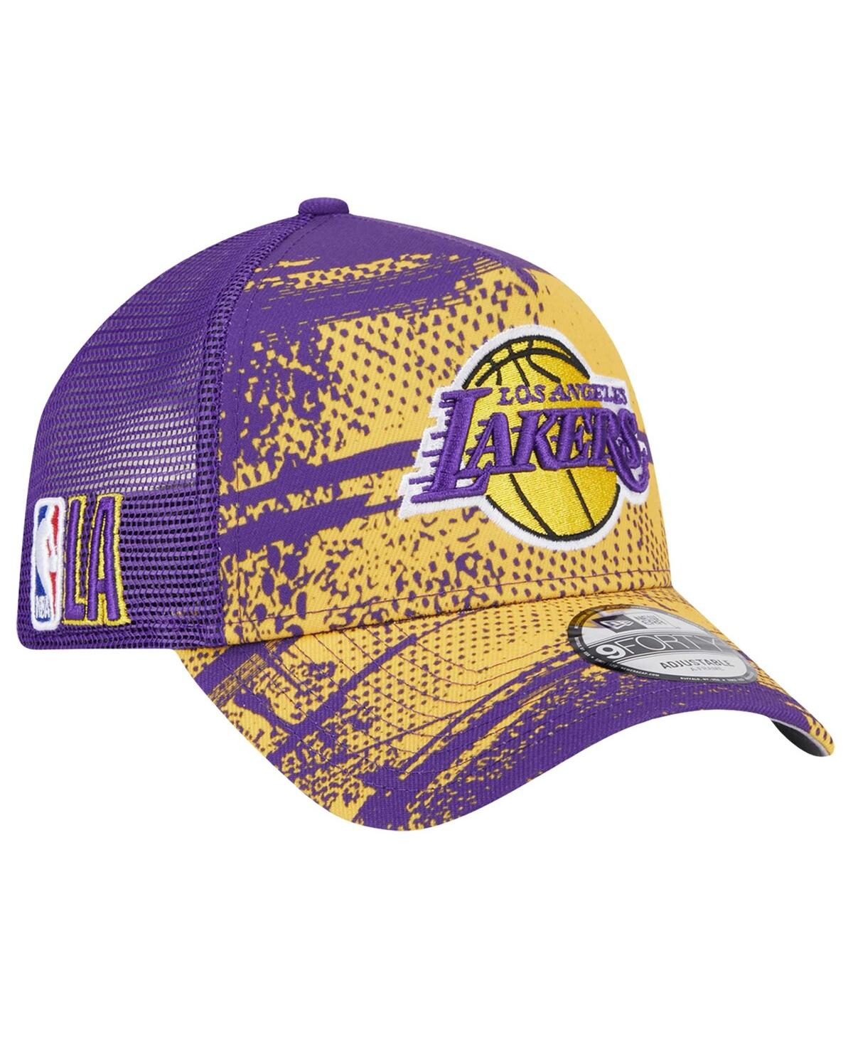 New Era Mens Los Angeles Lakers  Lakers A Frame Otc Nba 24 Tip Off Hat In Purple,gold