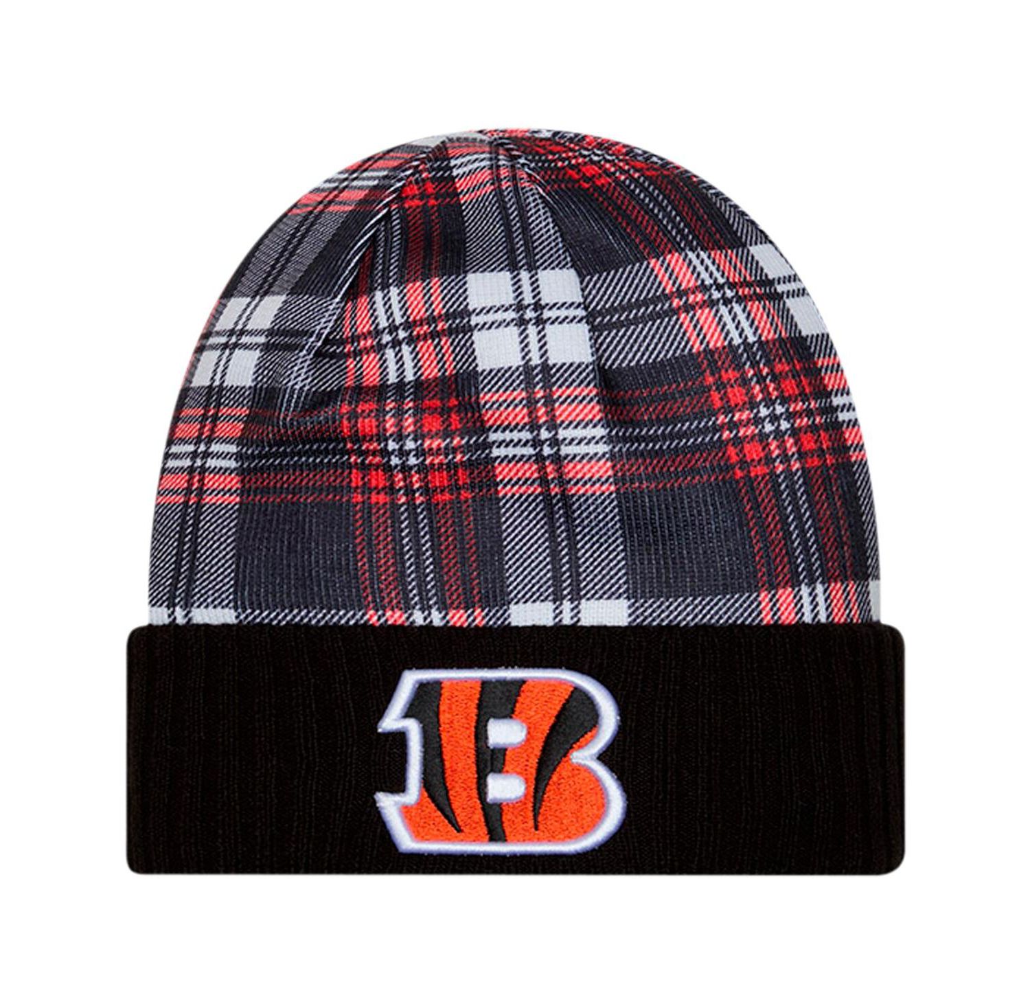 Men's Black Cincinnati Bengals Sideline Statement Cuffed Knit Hat