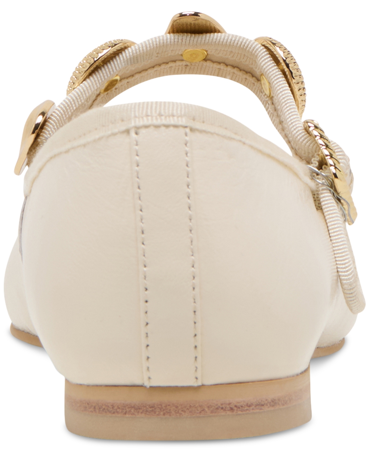 Dolce Vita Relan Ballet Flats Off White Leather In Off White Leather