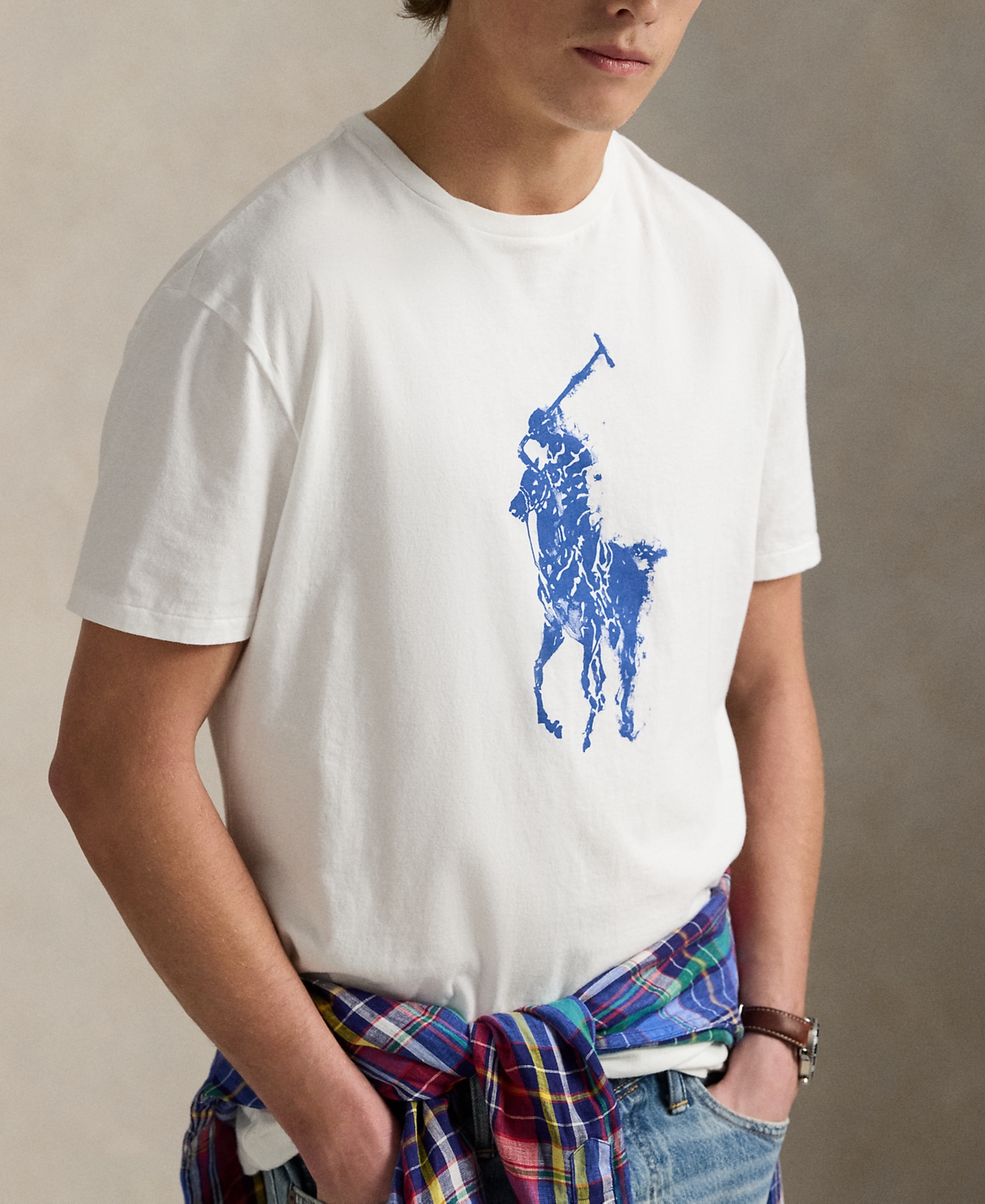 Polo Ralph Lauren Men's Classic-fit Big Pony Jersey T-shirt In Nevis
