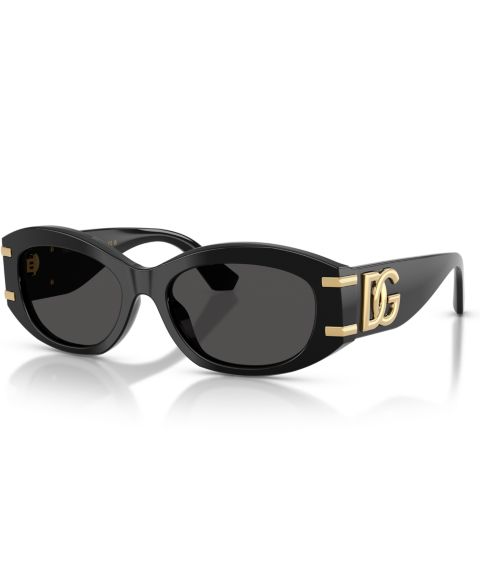 Женские солнцезащитные очки Dolce&Gabbana Large Sunglasses, DG4502, цвет: Чёрный