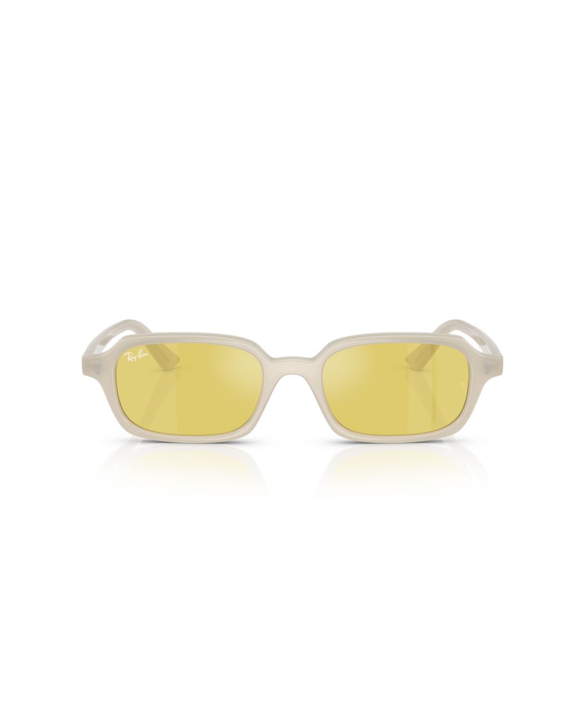 Shop Ray Ban Unisex Zuri Polarized Sunglasses, Rb4455 In Cloudy Warm White