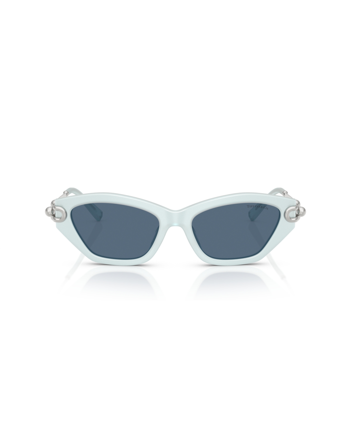 Shop Tiffany & Co Women's Standard Sunglasses, Tf4231u In Frosted Pale Sapphire