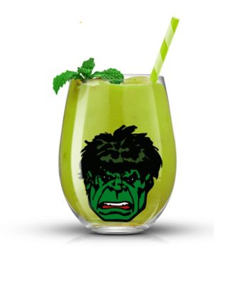 Marvel Heroes Stemless Drinking Glasses, Set of 4