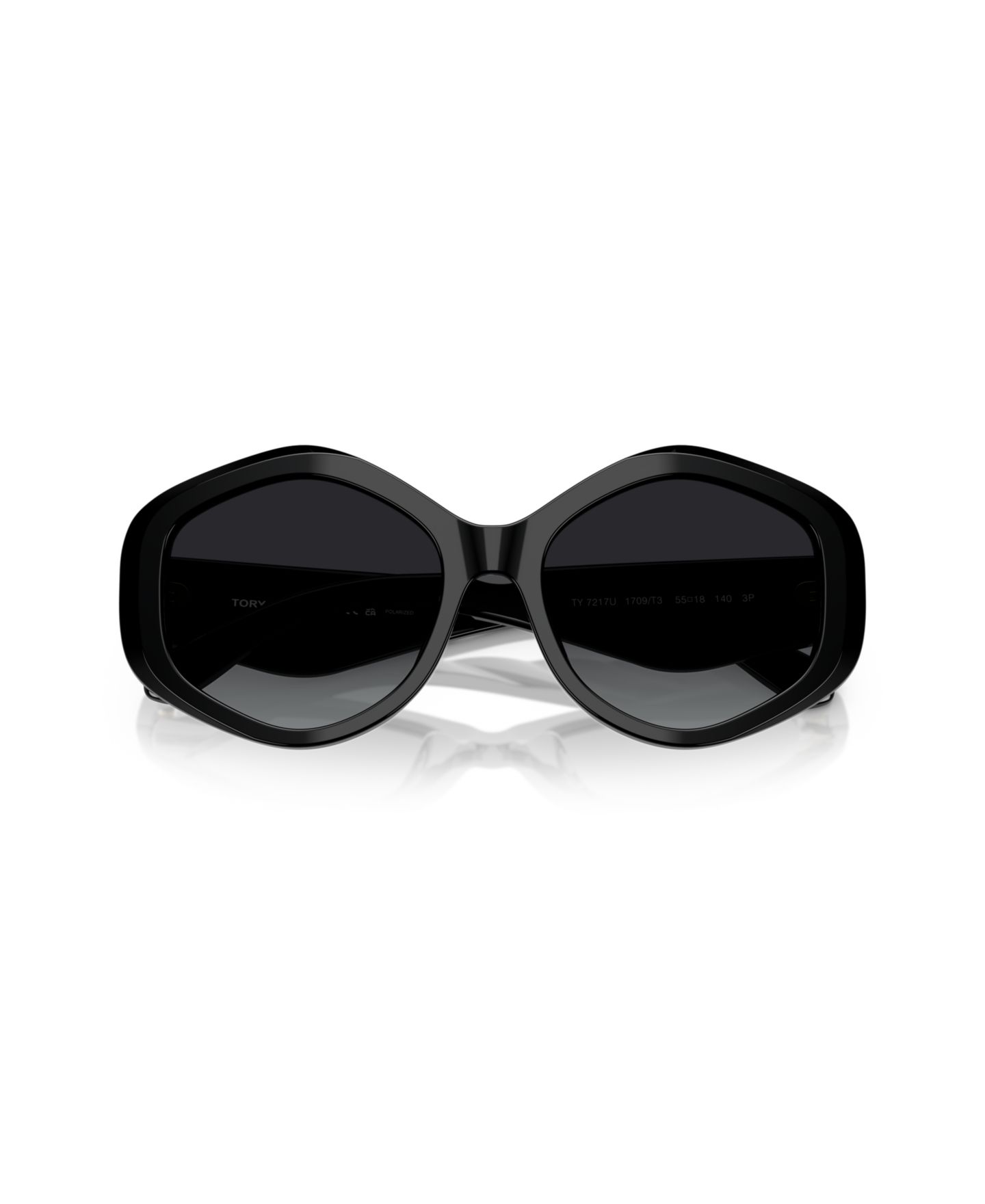 Женские солнцезащитные очки Tory Burch Polarized Sunglasses, TY7217U, цвет: Чёрный — фото 2