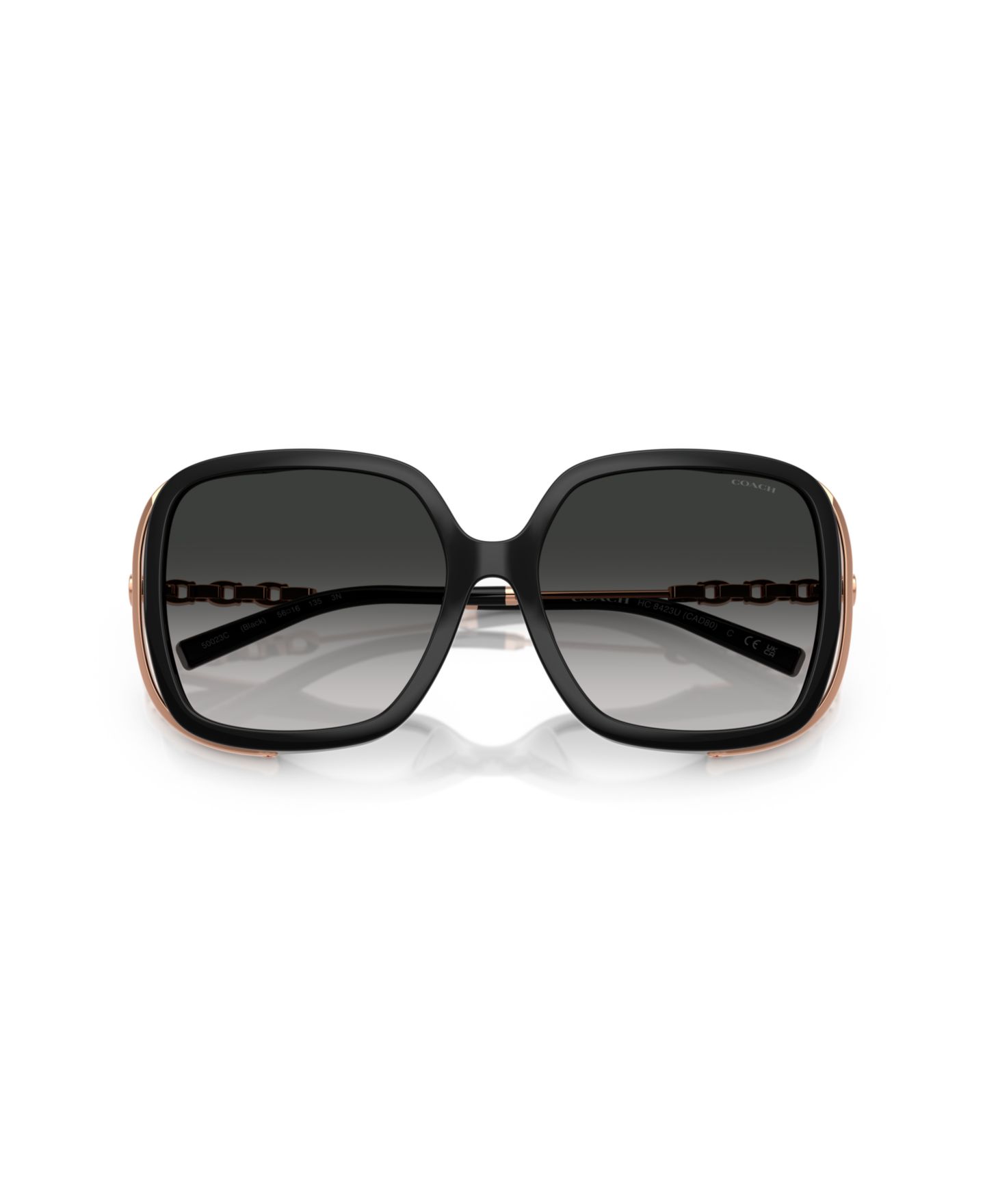 Женские солнцезащитные очки COACH Large Sunglasses, CAD80 HC8423U, цвет: Чёрный — фото 2