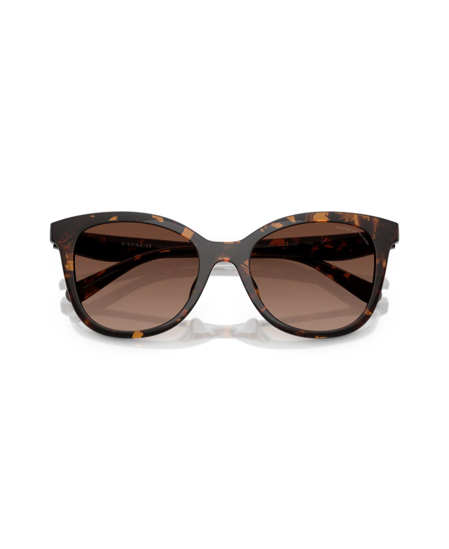 Женские солнцезащитные очки Coach Polarized Sunglasses, CAD25 HC8419U, цвет: Тёмный черепаховый — фото 2