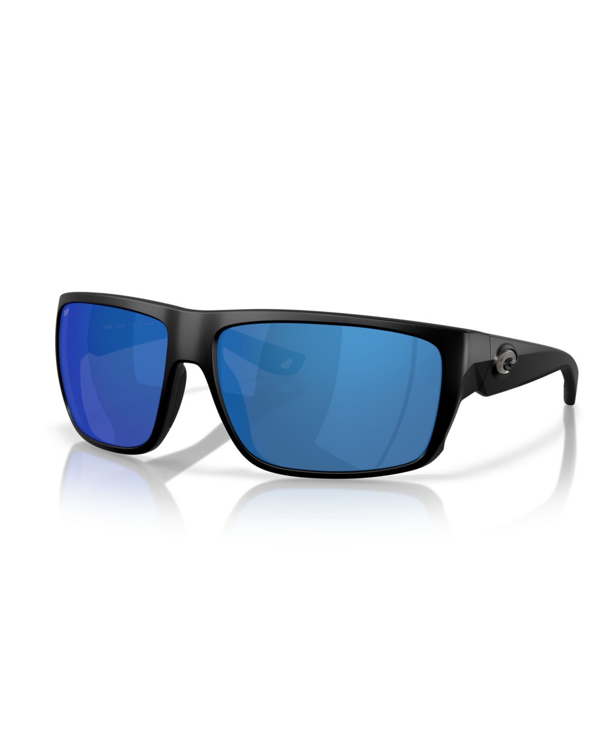 Men's Fly Line Polarized Sunglasses, 6S9129 - Matte Black