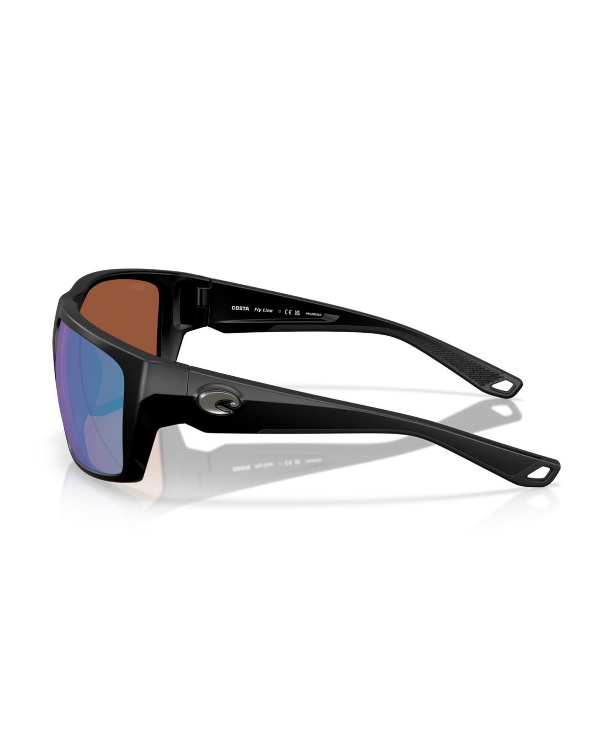 Costa Del Mar Men's Fly Line Polarized Sunglasses, 6s9129 In Matte Black