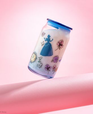 Disney Princess Icon Tumbler Glasses with Lids, Set of 4