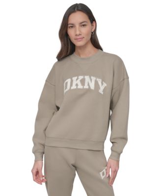 DKNY - Women's Rhinestone Logo Crewneck Top