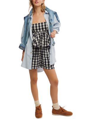 Women's Get Free Seersucker Cotton Pull-On Shorts