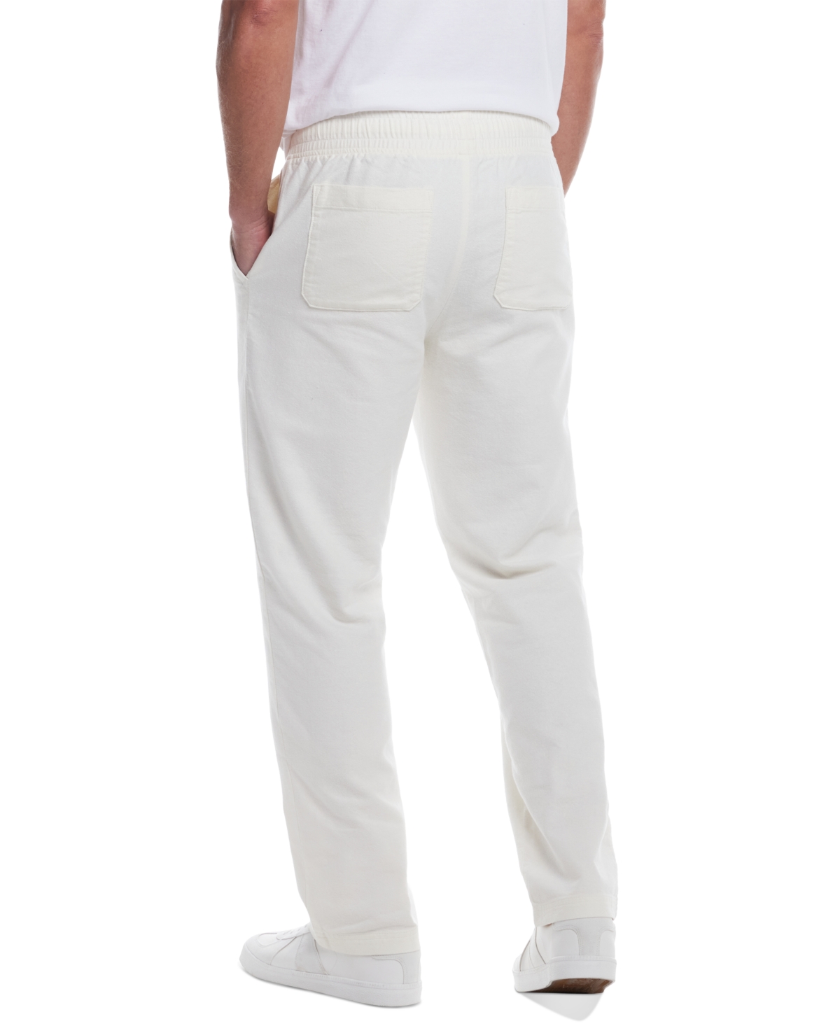 WEATHERPROOF VINTAGE MEN'S REGULAR-FIT LINEN BLEND DRAWSTRING PANTS 