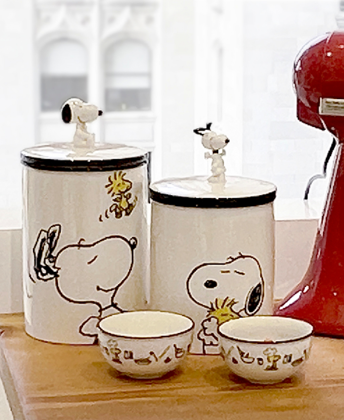 Lenox Chef Snoopy Porcelain Small Canister In Multi