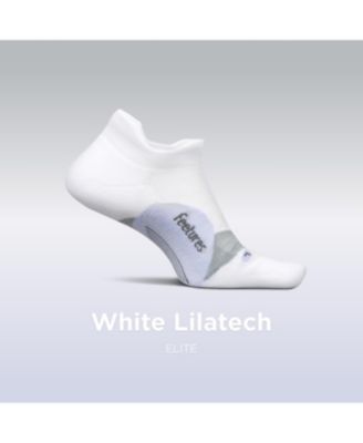 Elite Light Cushion No Show Tab Ankle Socks  -  Sport Sock with Targeted Compression