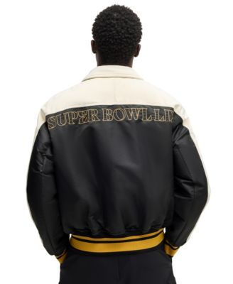 x NFL Men's Velvet Trim Bomber Jacket