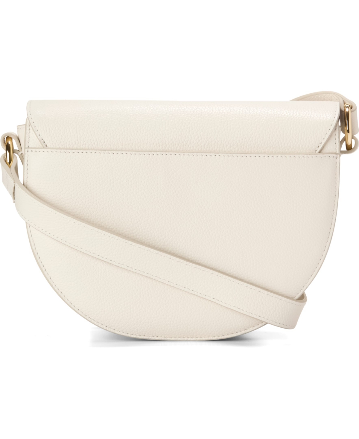 Cole Haan Evie Chain Small Saddle Bag In Ivory