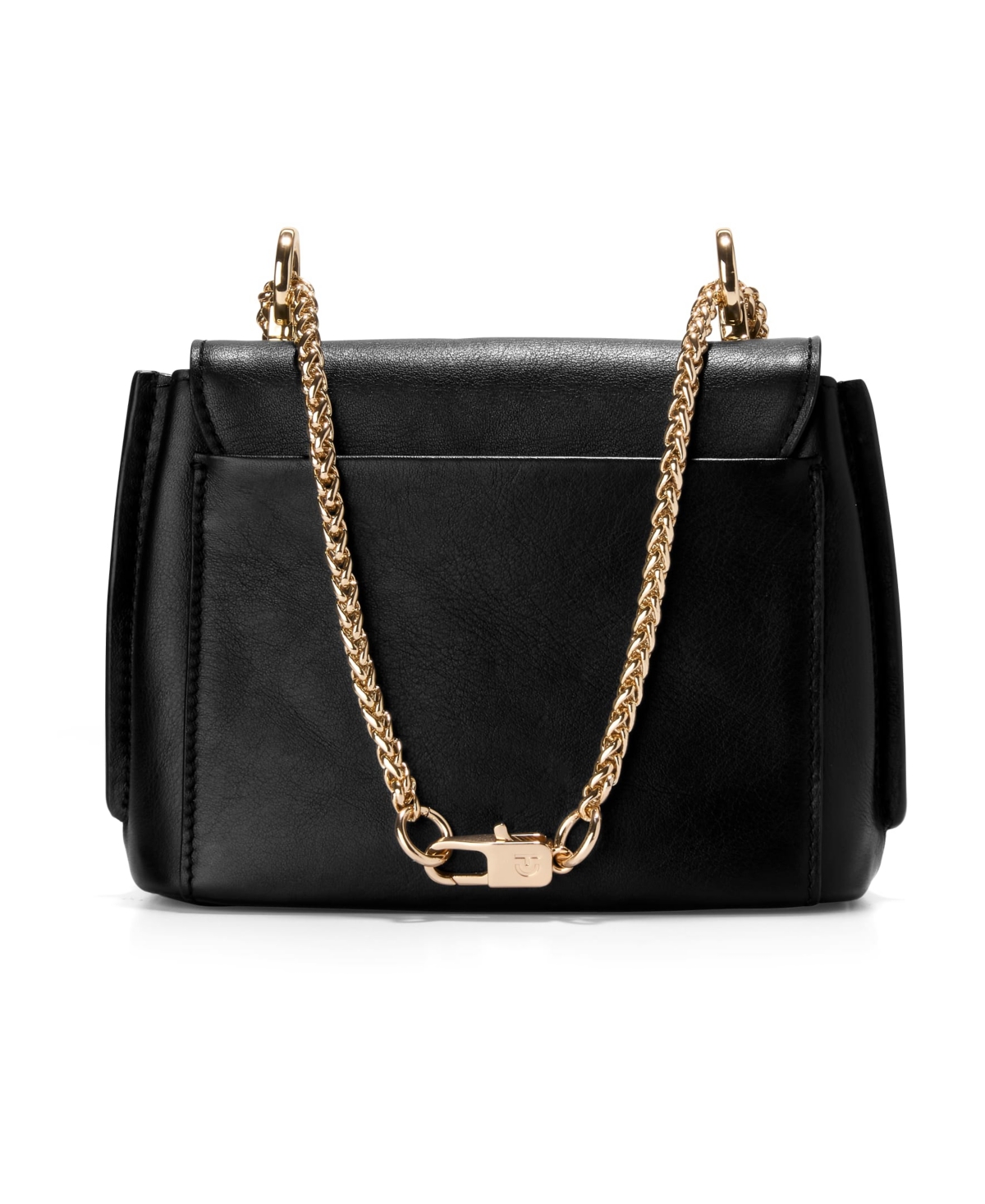 Cole Haan Mini Convertible Chain Leather Crossbody In Black