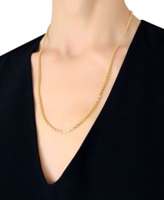 Forza Rope Chain 22" Necklace (2-3/4mm) in 14k Gold