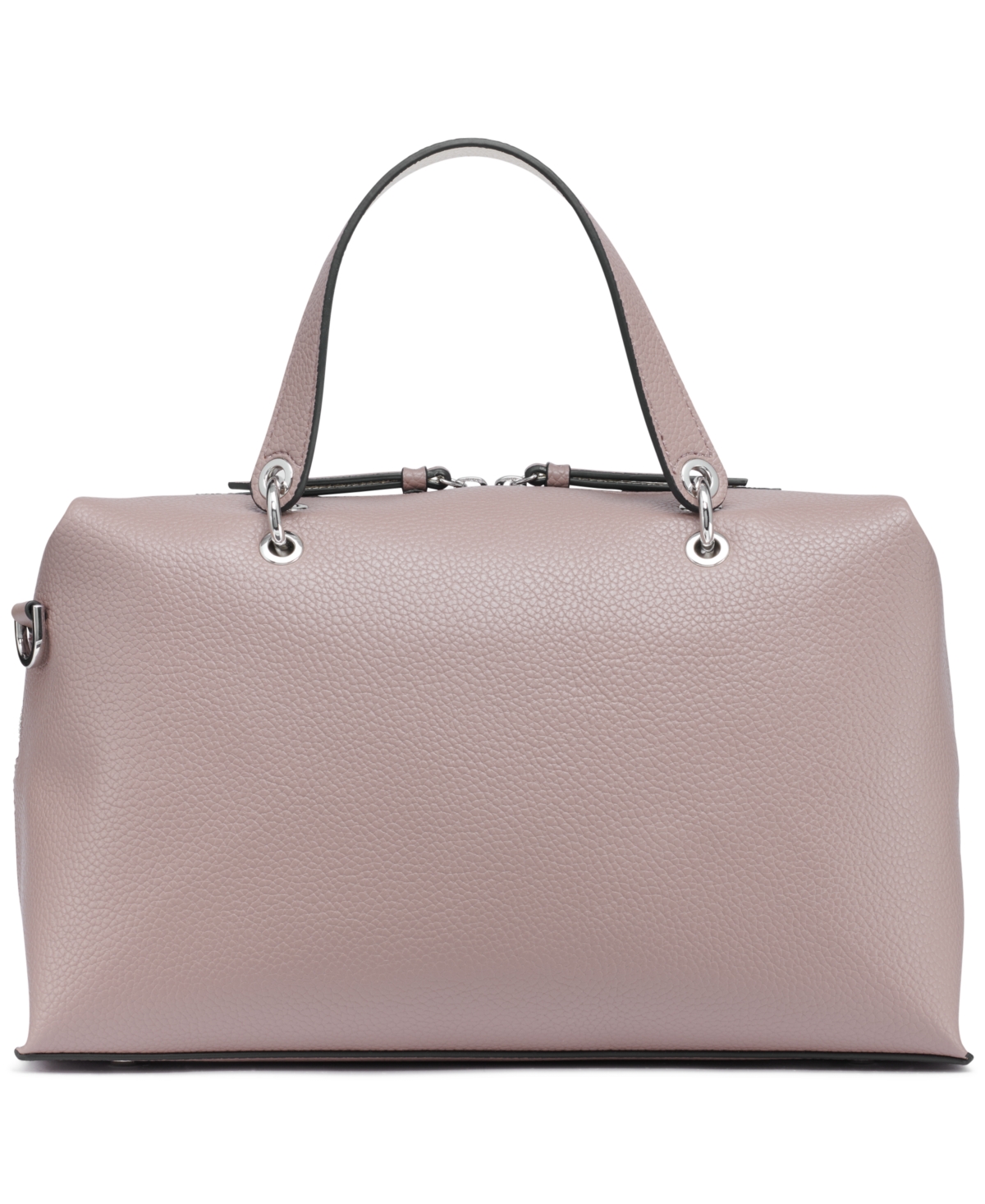 Calvin Klein Cali Medium Satchel Bag In Cocoa,cherub White