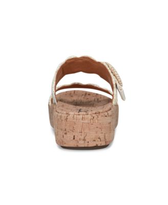 Women's Subtle Woven Slip-On Platform Sandals