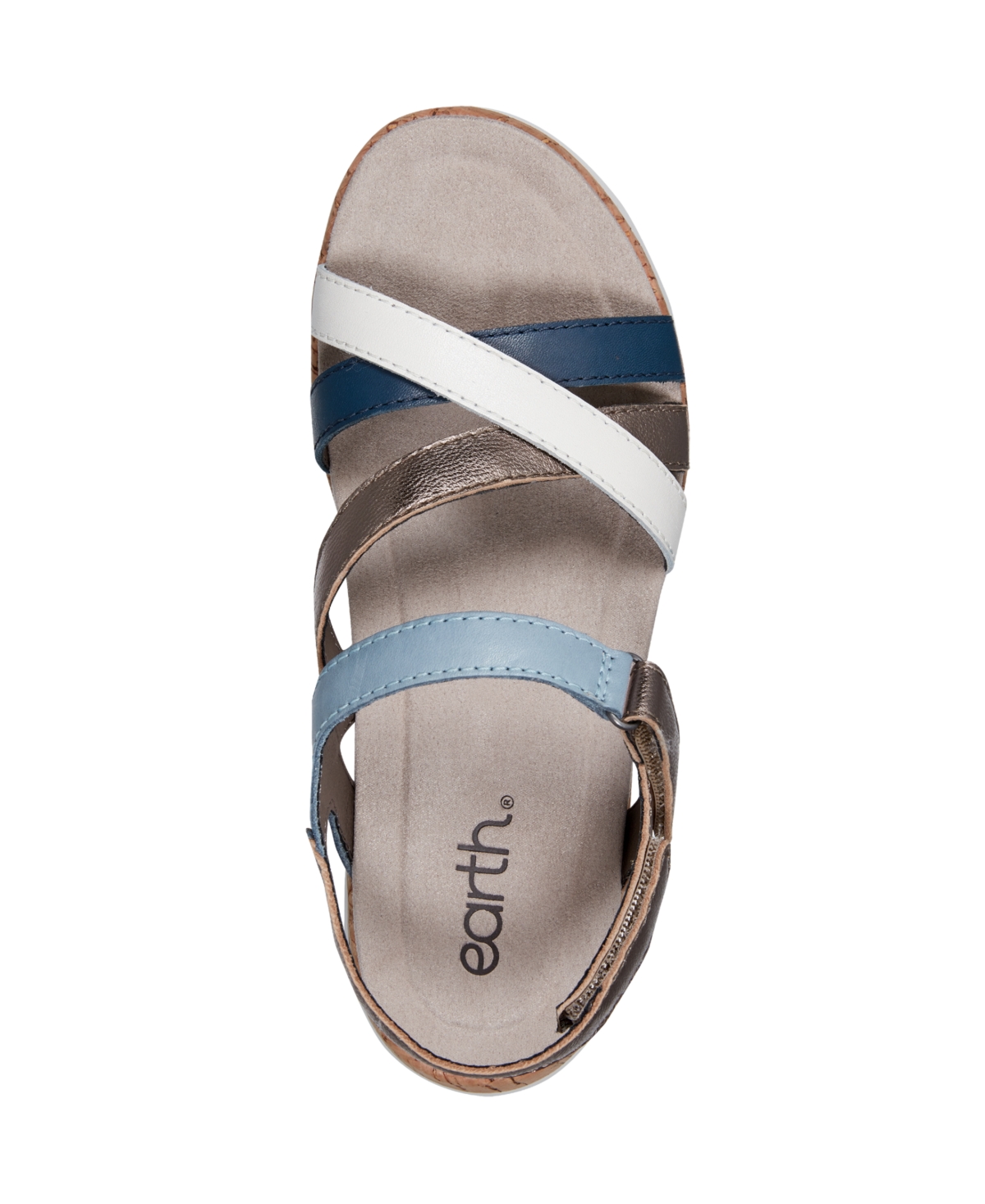 EARTH WOMEN'S ROSIE STRAPPY SLINGBACK FLAT SANDALS 