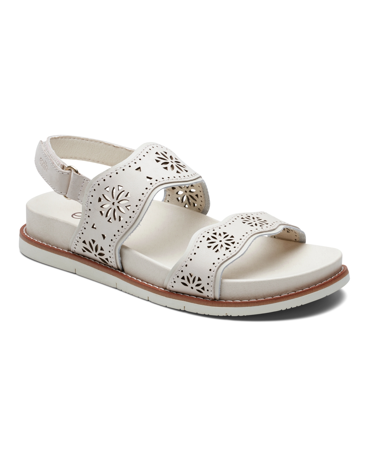 EARTH WOMEN'S FERNE STRAPPY SLINGBACK CASUAL FLAT SANDALS 