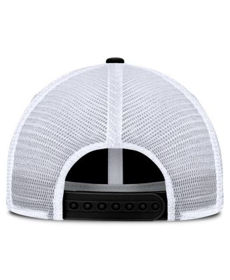 Men's Black/White New Jersey Devils Averie Trucker Adjustable Hat