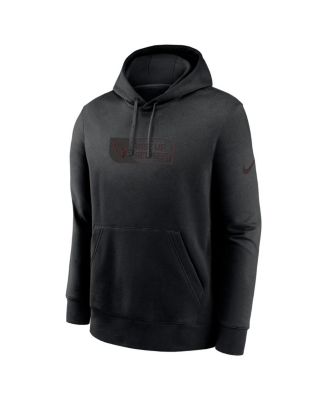 Men's Black Arizona Cardinals Edge French Terry Club Pullover Hoodie