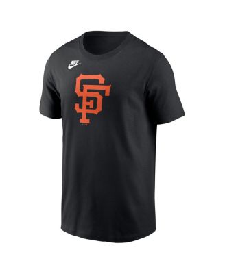 Men's Black San Francisco Giants Cooperstown Collection Team Logo T-Shirt