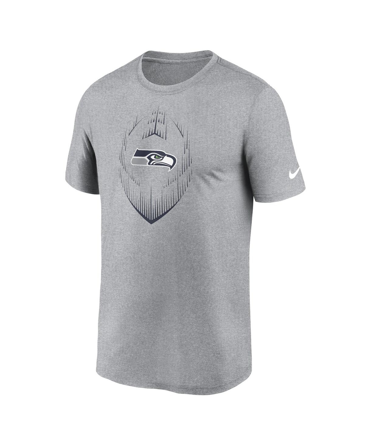 Nike Men's Heather Gray Seattle Seahawks Primetime Legend Icon Performance T-shirt In Gray