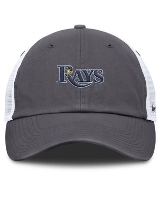 Men's Gray Tampa Bay Rays Wordmark Club Adjustable Trucker Hat