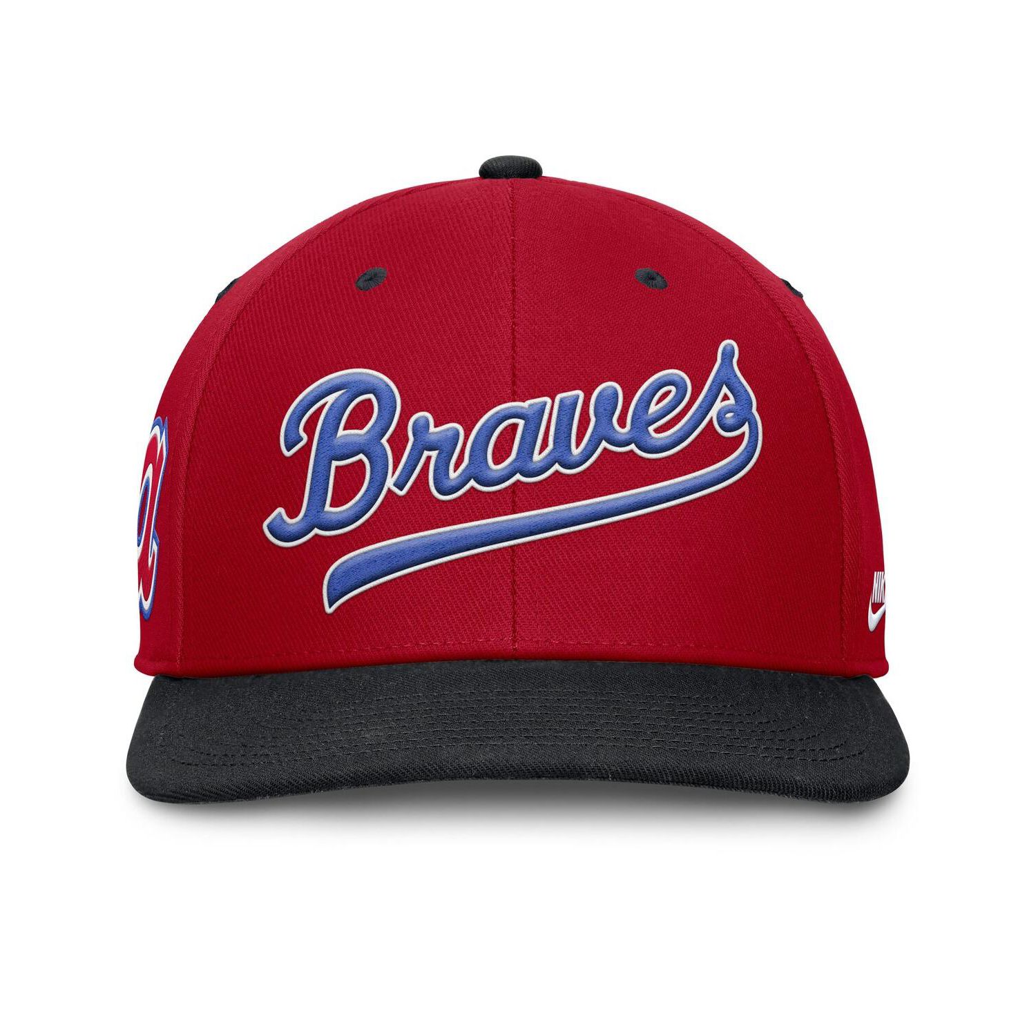 Men's Red/Navy Atlanta Braves Cooperstown Collection Pro Performance Snapback Hat