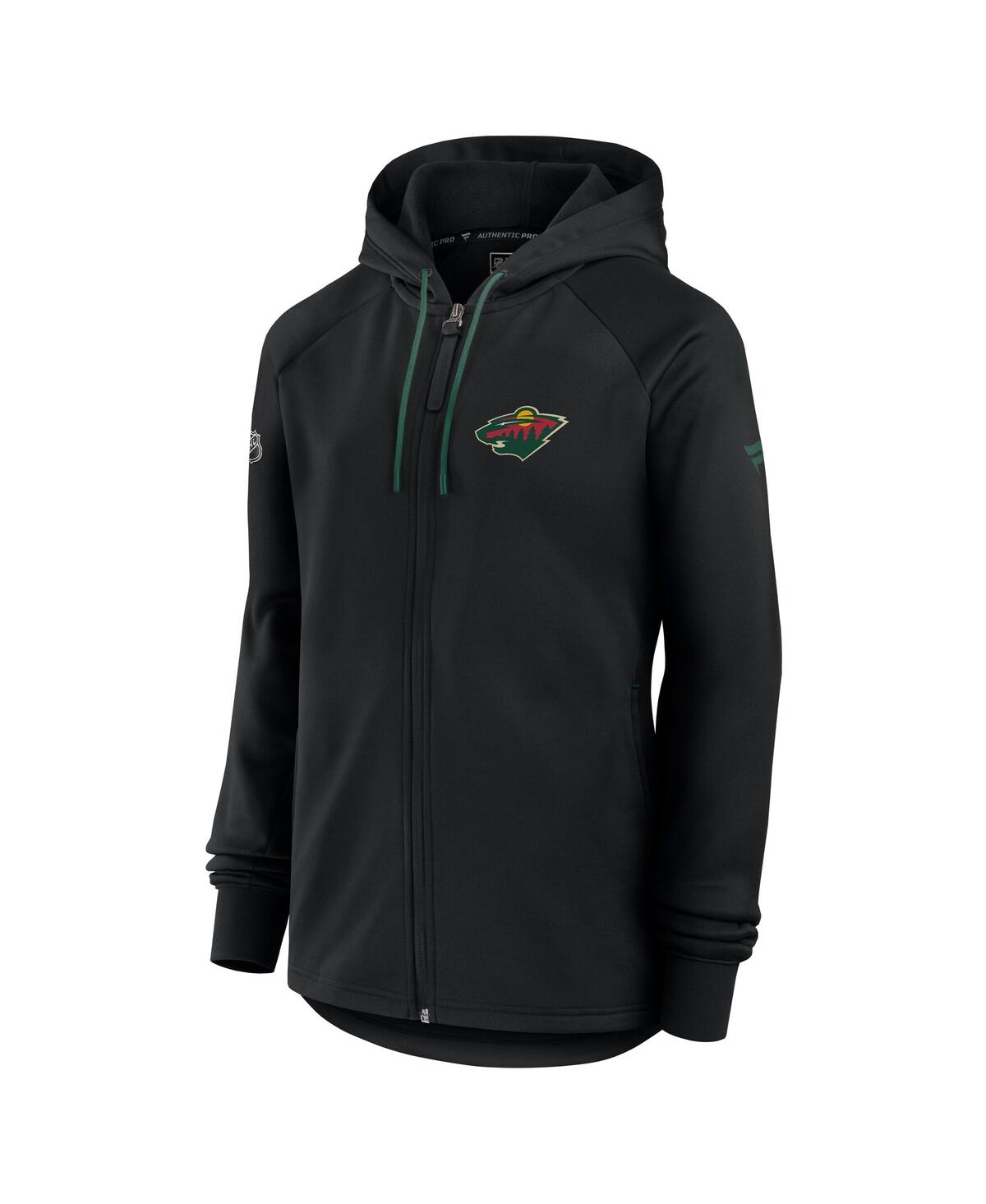 Fanatics Women's Black San Jose Sharks Authentic Pro Rink Fleece Full-zip Jacket In Black