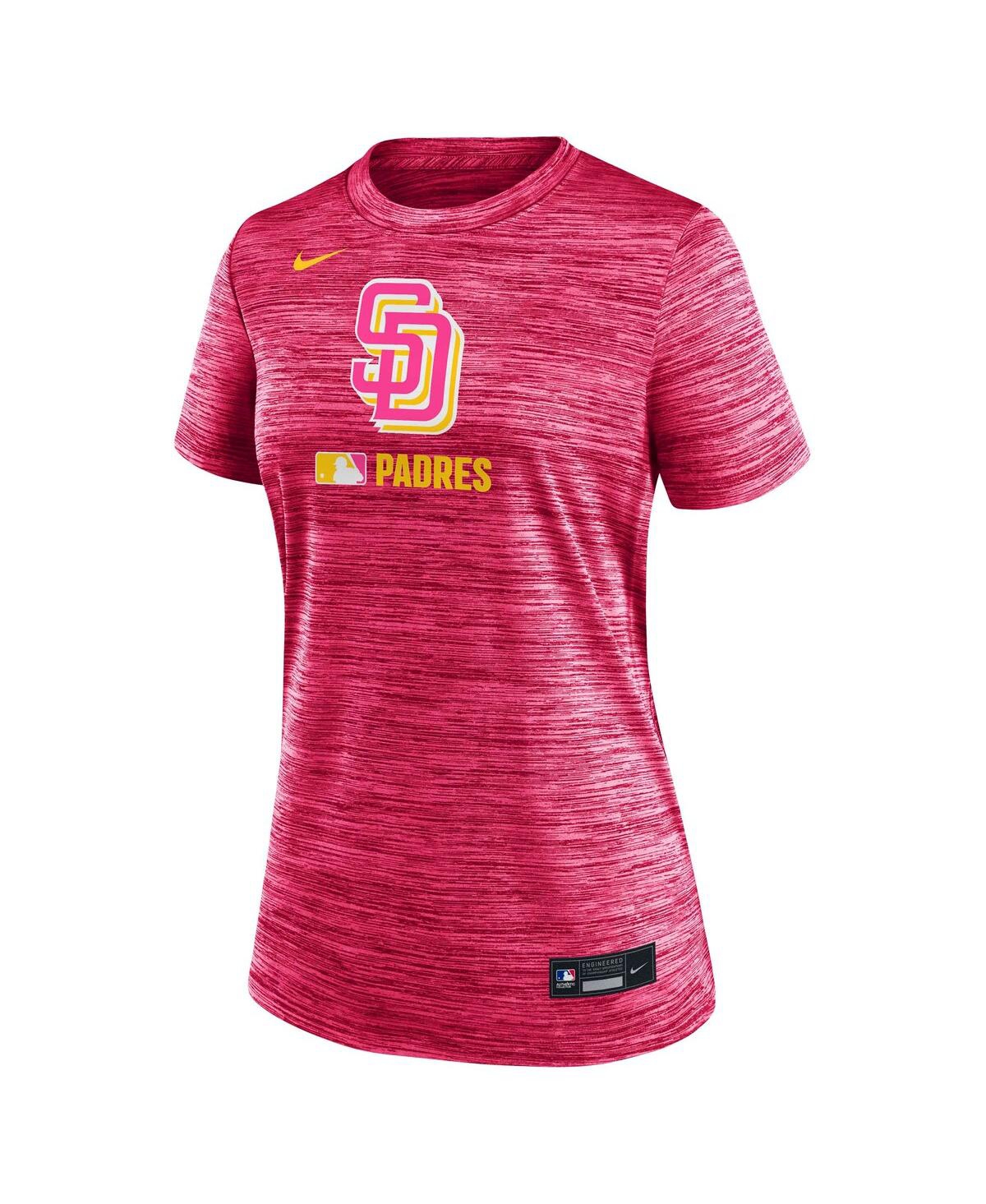 Nike San Diego Padres Authentic Collection City Connect Velocity  Women's Dri-fit Mlb T-shirt In Pink