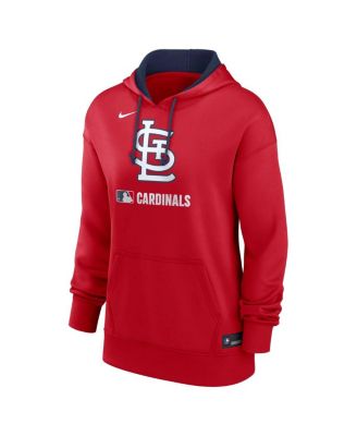 Women's Red St. Louis Cardinals Authentic Collection Performance Pullover Hoodie