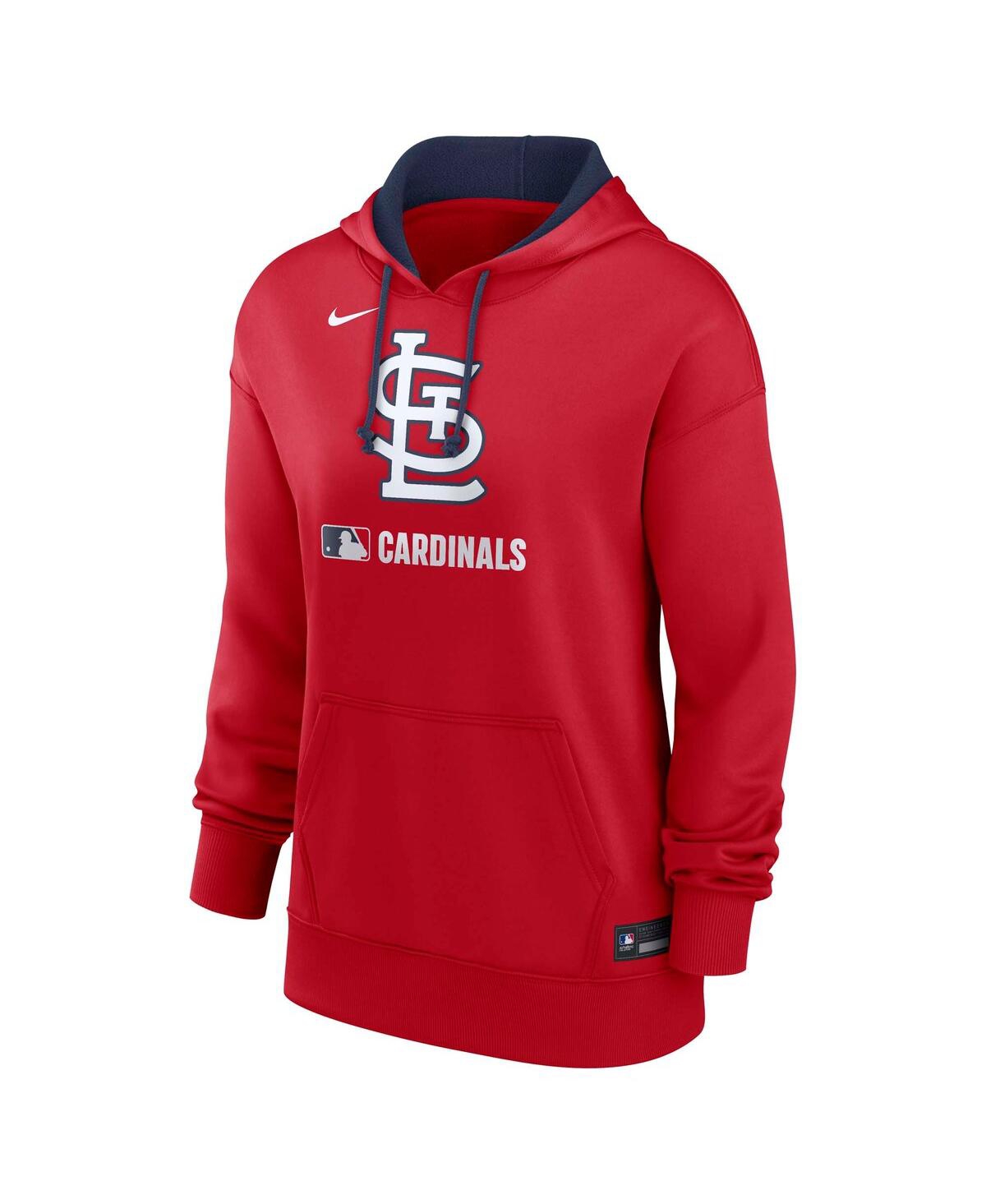 Nike Women's Red St. Louis Cardinals Authentic Collection Performance Pullover Hoodie In Red