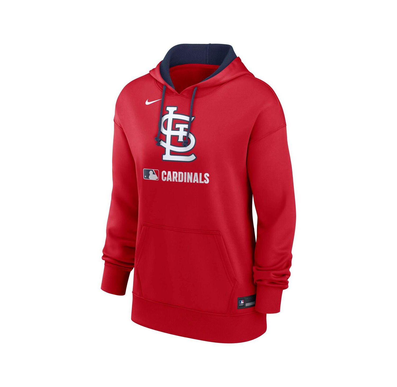 Women's Red St. Louis Cardinals Authentic Collection Performance Pullover Hoodie