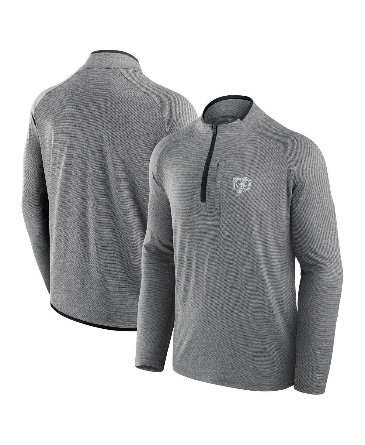 Fanatics Men's And Women's Charcoal Pittsburgh Steelers Front Office Performance Primary Quarter-zip Jacket In Charcoal