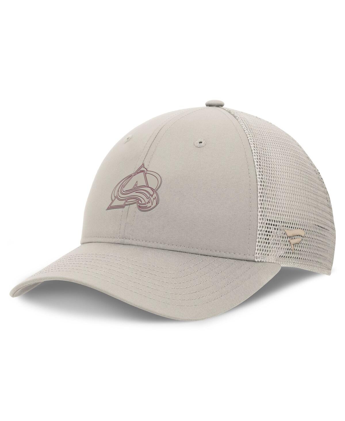 Fanatics Women's Tan Colorado Avalanche Authentic Pro Road Trucker Adjustable Hat In Tan