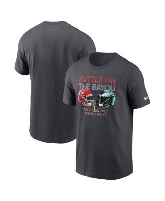 Nike - Men's Anthracite Kansas City Chiefs vs. Philadelphia Eagles Super Bowl LIX Matchup T-Shirt