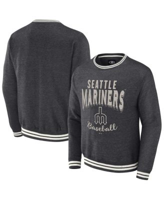 Fanatics - Men's Heather Charcoal Seattle Mariners Vintage Pullover Sweatshirt