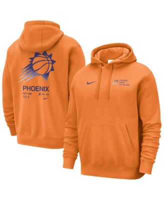 Nike - Men's Orange Phoenix Suns Courtside Club Pullover Hoodie