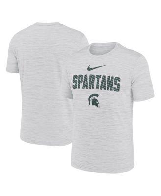 Nike - Men's White Michigan State Spartans Campus Slant Velocity Performance T-Shirt