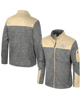 Colosseum - Men's Gray/Gold Georgia Tech Yellow Jackets Guard Full-Zip Jacket