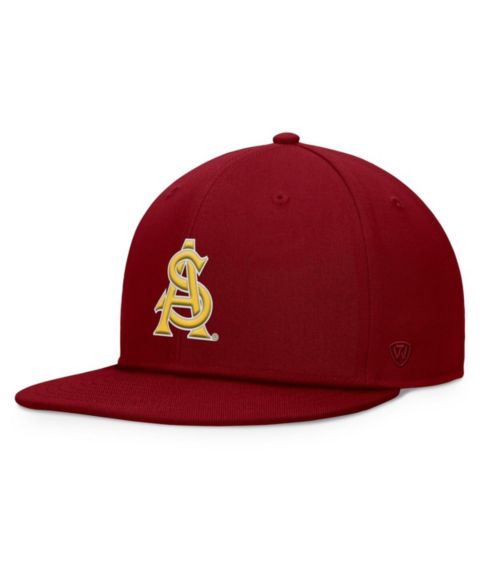 Мужская кепка Top of the World Maroon Arizona State Sun Devils Fundamental Snapback Hat