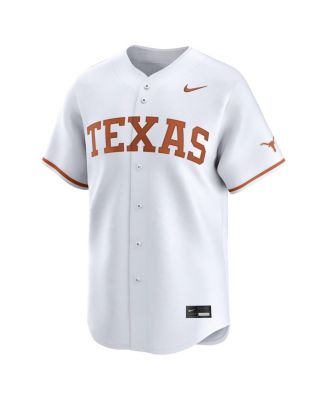 Men's White Texas Longhorns College Limited Baseball Jersey